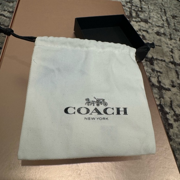 Coach Heart-Shaped Gold and Red Earrings - Picture 10 of 13